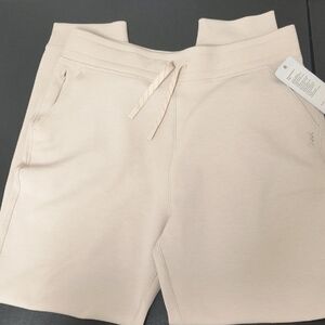 RHONE Cream Drawstring Sweat Shorts